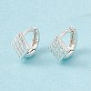 Brass Rhombus Thick Hoop Earrings for Women KK-A172-36S-2