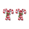 Christmas Style Printed Acrylic Cabochons X-MACR-O045-01F-2