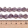 Luminous Handmade Gold Foil Glass Beads Strands FOIL-N029-01E-5