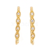 Rack Plating Brass Cubic Zirconia Earring Hooks KK-S374-05G-03-1