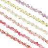   6 Yards 6 Colors Flower Polyester Embroidery Lace Ribbon OCOR-PH0002-17-1