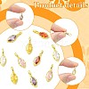 10Pcs 5 Colors Horse Eye Brass Micro Pave Cubic Zirconia Charms KK-FS0002-13B-3