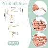 100Pcs 316 Surgical Stainless Steel Earring Hooks STAS-UN0058-62-3