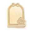 Arch with Mushroom Brass Stamp Heads AJEW-H149-02G-2