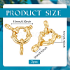 2Pcs 925 Sterling Silver Spring Ring Clasps FIND-PH0022-63G-2