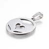 Non-Tarnish 304 Stainless Steel Pendants STAS-I086-04P-05-2