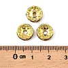 Brass Grade A Rhinestone Spacer Beads RSB039NF-05G-3