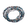 Electroplate Glass Beads Strands EGLA-L038-HR01-2