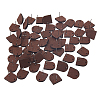 60Pcs Wood Stud Earrings Finding EJEW-FI0003-33D-1