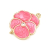 Brass Enamel Connector Charms KK-L275-57G-01-2