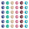 96Pcs 6 Styles Dyed Natural and Synthetic Imperial Jasper Dyed Beads G-TA0002-40-3