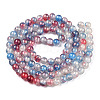 Baking Paint Crackle Glass Bead Strands DGLA-R053-04H-3