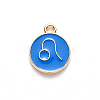 Alloy Enamel Pendants ENAM-S124-01A-02G-2