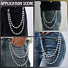 1Pc Polymer Clay Rhinestone Round Beads Trousers Chain AJEW-CY0002-45-5