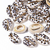 Printed Natural Cowrie Shell Beads X-SSHEL-R047-01-B02-1