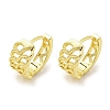 Chain-Shaped Brass Hoop Earrings EJEW-L211-009A-G-1