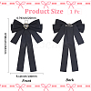 Bowknot Tie Polyester Rhinestone Brooches JEWB-WH20006-11-2