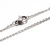 304 Stainless Steel Cable Chain Necklaces NJEW-E026-04-2