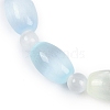 Natural Selenite Beaded Stretch Bracelets for Women BJEW-F481-01A-3