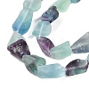 Raw Rough Natural Fluorite Beads Strands G-G116-B01-01-4