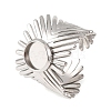 V-Shaped 304 Stainless Steel Cuff Ring Components SA-CBAC0DF-01A-P-1
