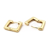 Rack Plating Brass Square Hinged Hoop Earrings for Women EJEW-F302-04G-2