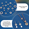 112Pcs 8 Styles Tibetan Style Alloy Beads Frame Sets TIBEB-PH0005-18-4