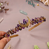 Natural Amethyst Hair Bands PW-WGDCA18-15-1