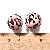 Printed Opaque Acrylic Beads OACR-S043-07E-2