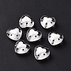 Glass Heart Beads GLAA-D005-01H-2