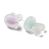 Frosted Transparent Acrylic Beads OACR-A032-21-2