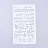 Plastic Reusable Drawing Painting Stencils Templates DIY-G027-G28-2