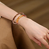 2Pcs 2 Styles Resin Bangles for Women BJEW-LP0004-48B-1