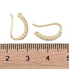 Brass Micro Pave Cubic Zirconia Earring Hooks KK-U008-15G-3