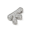 Brass Micro Pave Cubic Zirconia Pendants KK-A300-02P-K-2