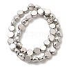 Electroplate Glass Beads Strands EGLA-F166-04C-P-2