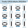  12Pcs 6 Size 201 Stainless Steel Grooved Finger Ring Settings RJEW-TA0001-06EB-2
