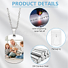 25Pcs 304 Stainless Steel Stamping Blank Tag Pendants STAS-BC0003-81-4