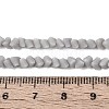 Frosted Opaque Glass Beads Strands GLAA-N017-4mm-21-2