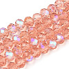 Electroplate Glass Beads Strands LS-EGLA-A034-T8mm-L24-1