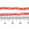 Baking Electroplate Glass Beads Strands X-DGLA-A039-J4mm-B01-4