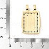 Brass Micro Pave Cubic Zirconia Pendants KK-U053-20G-01-3