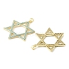 Brass Micro Pave Sky Blue Cubic Zirconia Pendants CU-CBA6938-04G-01-2