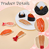 6Pcs 6 Styles PVC Sushi Display Decorations DJEW-SC0001-33-5