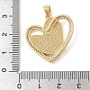 Brass & Shell & Clear Cubic Zirconia Pendants KK-I712-02G-3