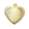Heart Charms Brass Pendants KK-H529-62A-G-1
