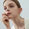 8 Pair 8 Style Natural & Synthetic Mixed Gemstone Beaded Column Drop Earrings EJEW-AB00040-7