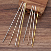 Iron Hair Stick Findings OHAR-PW0001-258KCG-1