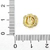 Brass Micro Pave Cubic Zirconia Beads KK-Z095-03G-04-3