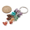 Chakra Natural & Synthetic Gemstone Chip Bead Keychain KEYC-JKC00534-02-2